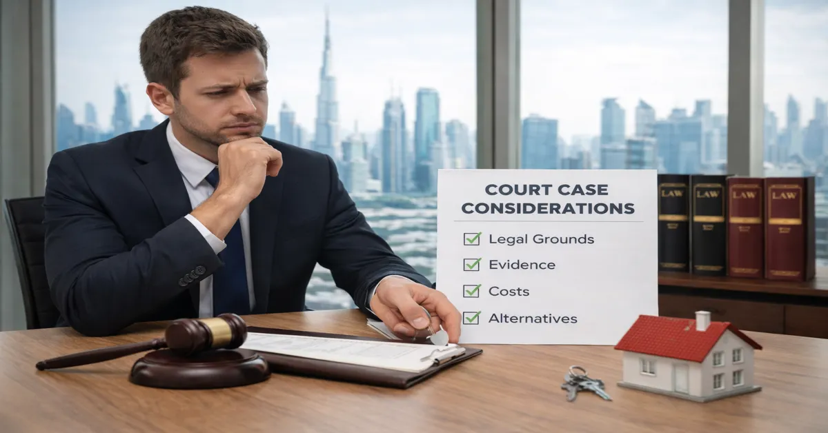 What Should Be Considered Before Filing a Court Case in Dubai?